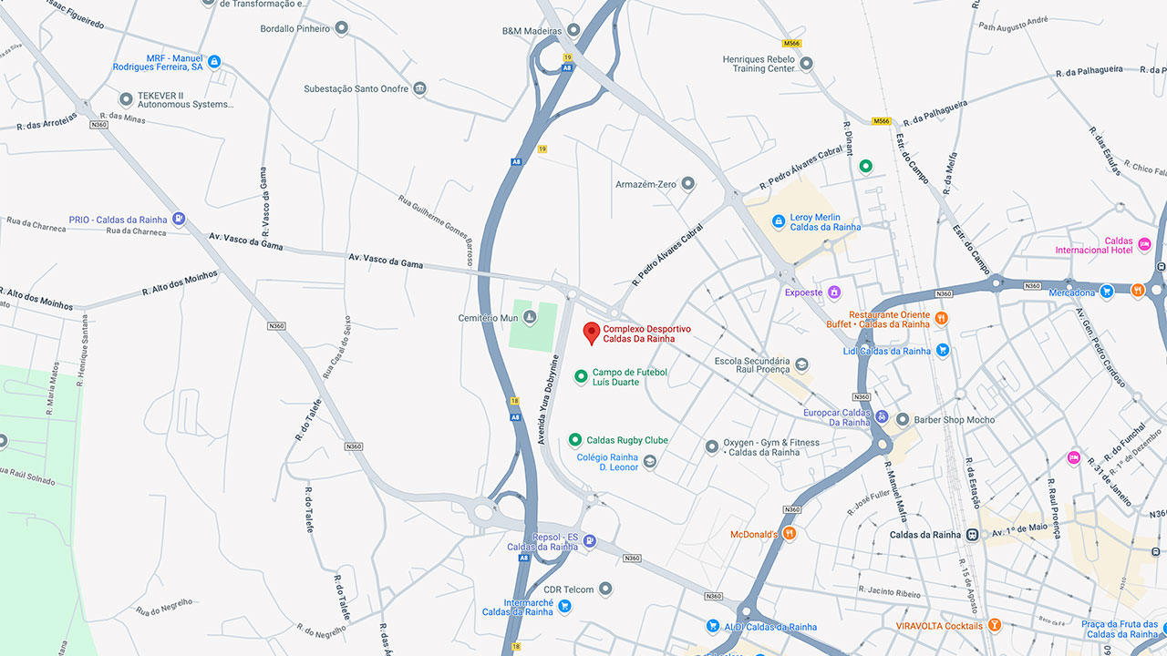 Mapa do local do evento
